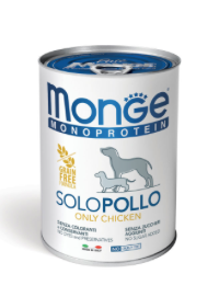 Paté Monge Monoprotein AGRIAPPIA da 400g in confezione con etichetta bianca e logo AGRIAPPIA visibile