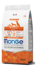 Monge Natural Superpremium All Breeds Adult Monoprotein Anatra con Riso e Patate