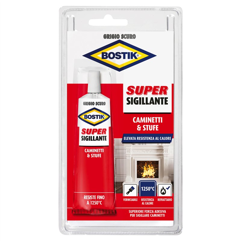 Bostik Super Sigillante Caminetti e Stufe blister 100 g, EAN 8710439012377