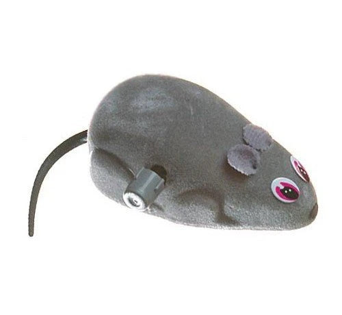 Topolino salterino meccanico per gatti Camon con caricamento da 7 cm, gioco interattivo e divertente per felini AGRIAPPIA
