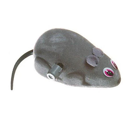 Topolino salterino meccanico per gatti Camon con caricamento da 7 cm, gioco interattivo e divertente per felini AGRIAPPIA