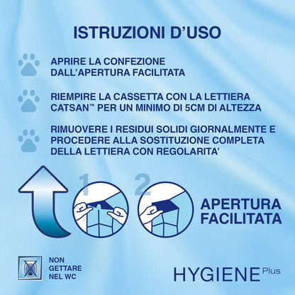 Lettiera per gatti AGRIAPPIA Catsan da 10 litri in sacco, con granuli di argilla bianca, ideale per l'igiene felina.