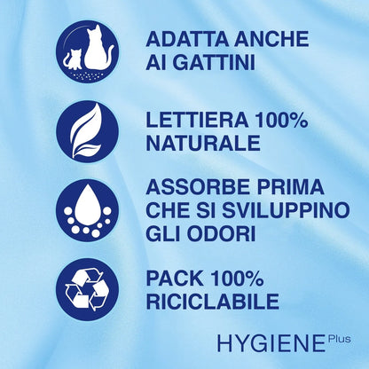 Lettiera per gatti Catsan AGRIAPPIA da 10 litri, granuli assorbenti e antiodore, visibile nella confezione.