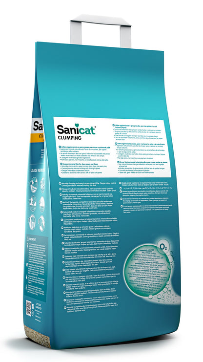 Gabbia di lettiera Sanicat Agglomerante Senza Profumo di AGRIAPPIA, lettiera per animali con granuli agglomeranti naturali