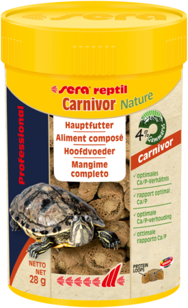 Cibo per rettili AGRIAPPIA Sera Reptil Professional Carnivor Nature, mangime naturale per rettili carnivori, confezione con pellet