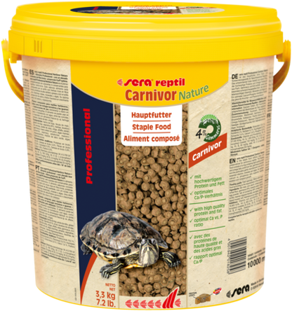 Sera Reptil Professional Carnivor Nature alimento per rettili carnivori, confezione con insetti e proteine naturali, marca AGRIAPPIA