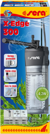 Sera X-Edge Filtro Angolare per Acquario – Silenzioso, a Risparmio Energetico fino a 300L