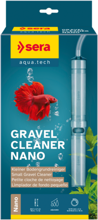 Sera Gravel Cleaner Nano – Aspirarifiuti per Substrato di Piccoli Acquari con Tubo 2m