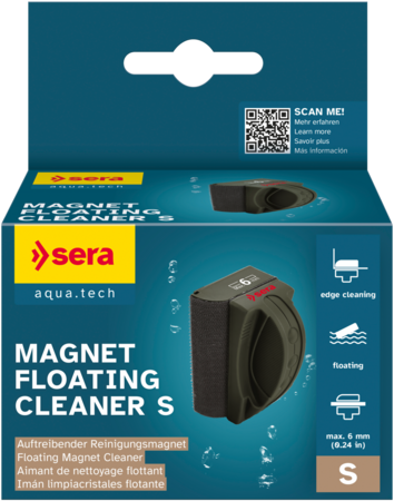 Sera Magnet Cleaner Floating S – Calamita Galleggiante per Pulizia Vetro Acquario fino a 6mm