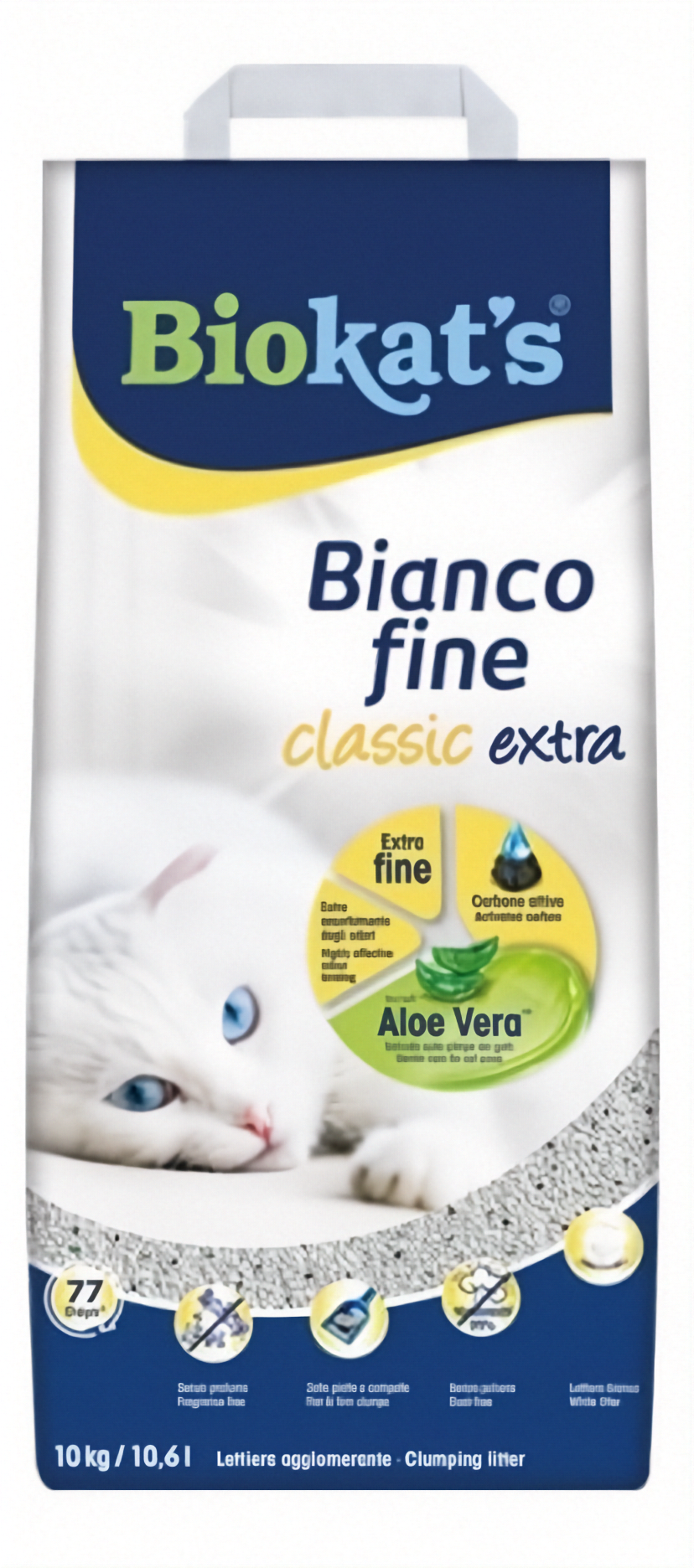Biokat's Bianco Fine Classic Extra 10 kg – Lettiera per gatti