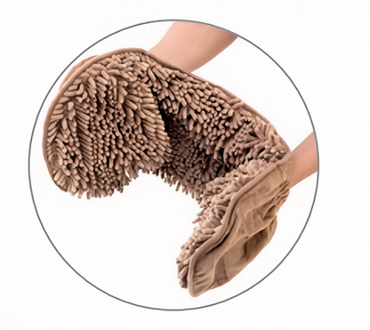 Asciugamano in ciniglia AGRIAPPIA con due tasche, morbido e pratico, ideale per il bagno o la spa, in tessuto caldo e confortevole.