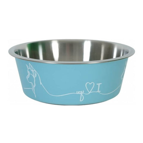 Ciotola per cani in acciaio inox LOVE DOG