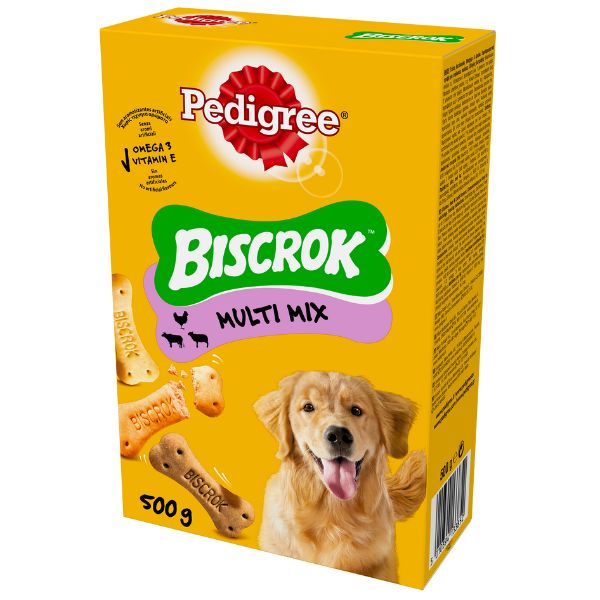 BISCROK MULTI MIX AGRIAPPIA, miscela di biscotti croccanti in confezione da 500g, ideale per dolci e snack.