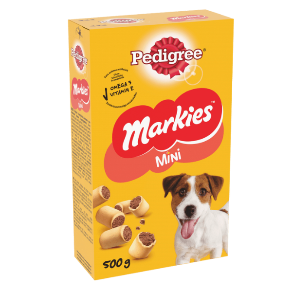 Mini MARKIES AGRIAPPIA da 500g, confezione con grafiche colorate, prodotto alimentare di alta qualità.