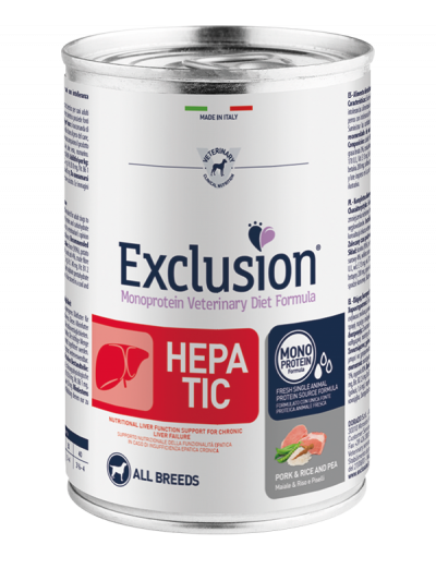EXCLUSION MONOPROTEIN VET DIET  HEPATIC 400gr