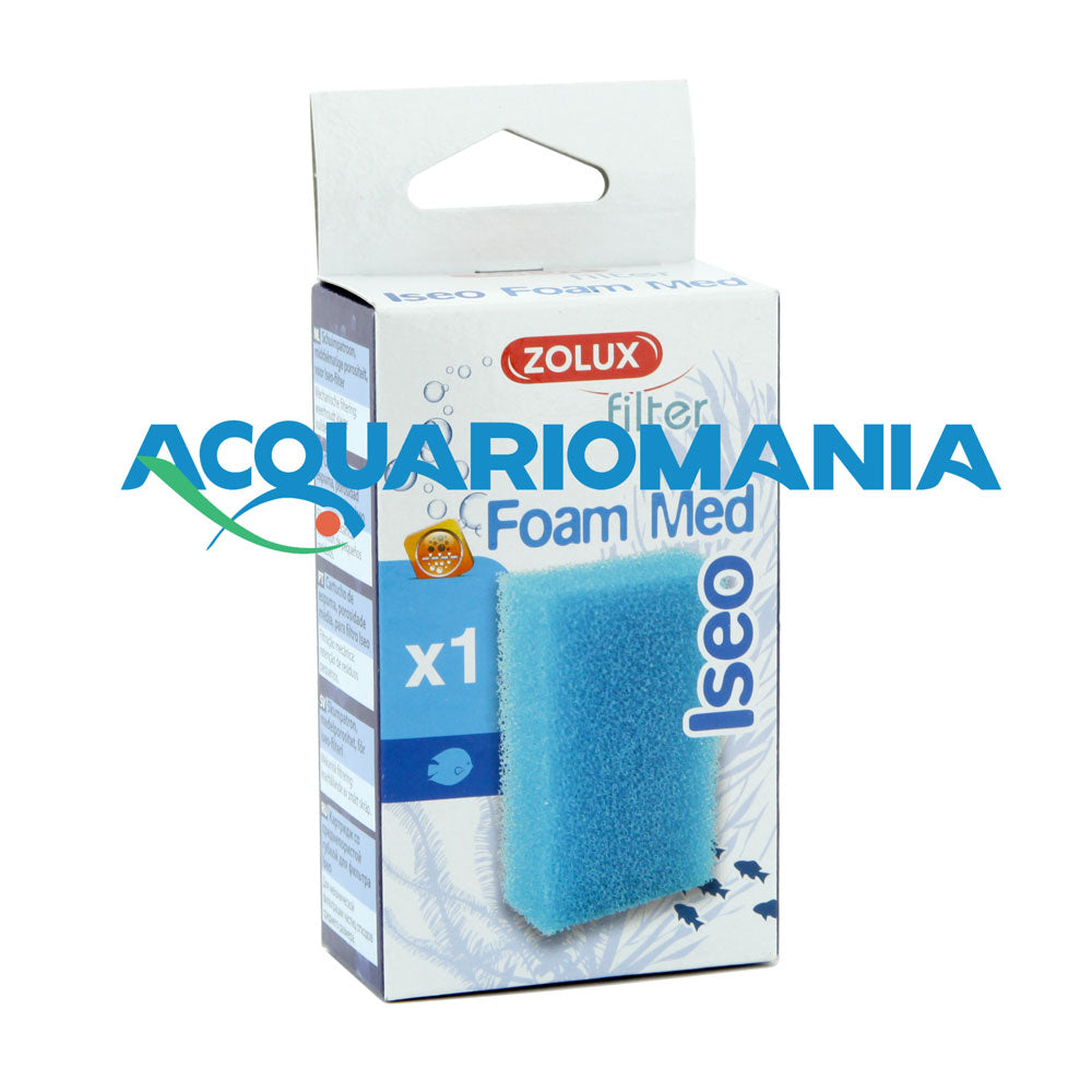 ZOLUX Foam Med – Spugna di Ricambio a Grana Media per Filtro Iseo/Idro 40-50-60