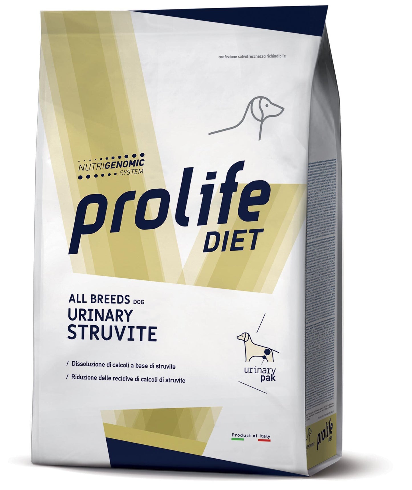 Crocchette AGRIAPPIA Urinary Struvite All Breeds per animali, confezione da dieta per prevenzione calcoli urinari.