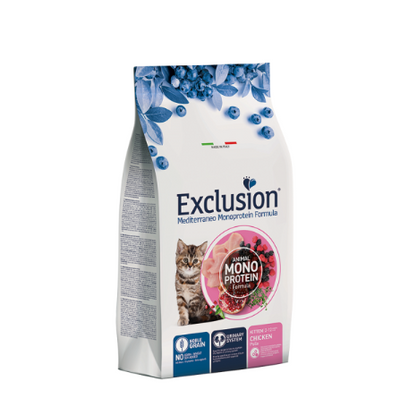 EXCLUSION MEDITERRANEO NOBLE GRAIN GATTO GATTINO POLLO