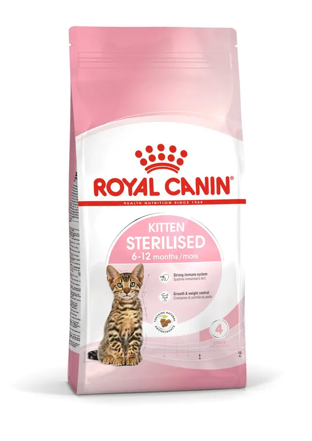 Royal Canin Kitten Sterilised – Crocchette per Gattini Sterilizzati 6-12 Mesi