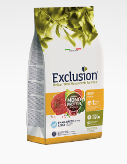 EXCLUSION MEDITERRANEO  NOBLE GRAIN ADULT BEEF SMALL BREED