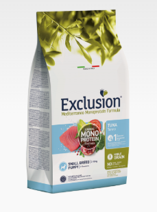 EXCLUSION MEDITERRANEO  NOBLE GRAIN PUPPY TUNA SMALL BREED