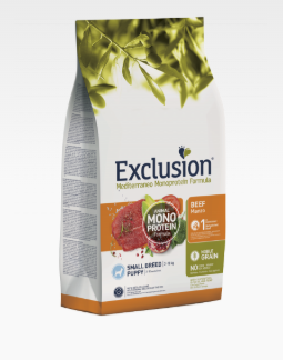EXCLUSION MEDITERRANEO  NOBLE GRAIN PUPPY BEEF SMALL BREED