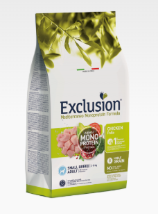 EXCLUSION MEDITERRANEO NOBLE GRAIN POLLO ADULTO TAGLIA PICCOLA