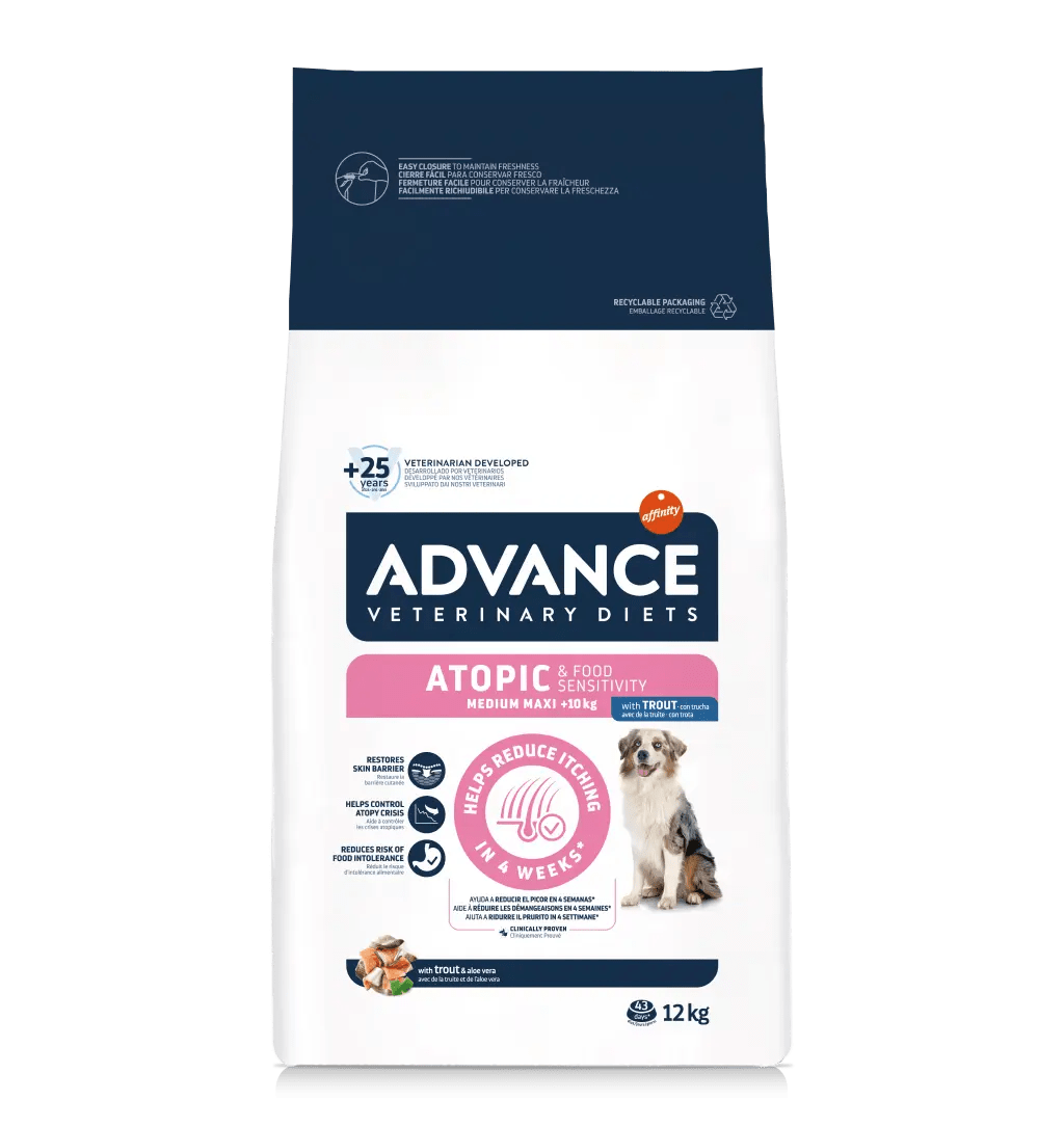 Immagine di un imballaggio del prodotto AGRIAPPIA Advance Atopic & Food Sensitivity Medium Maxi, supplemento per sensibilità alimentari e atopie