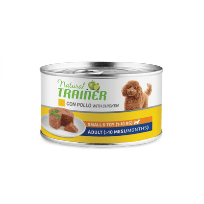 Crocchette umide per cani adulti Natural Trainer Mantenimento S&T con pollo, confezione grande, prodotto per la cura e il benessere animale
