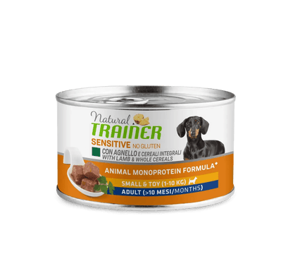 Cibo umido naturale per cani adulti senza glutine, AgriAppia, con agnello, in confezione grande, alimento di alta qualità