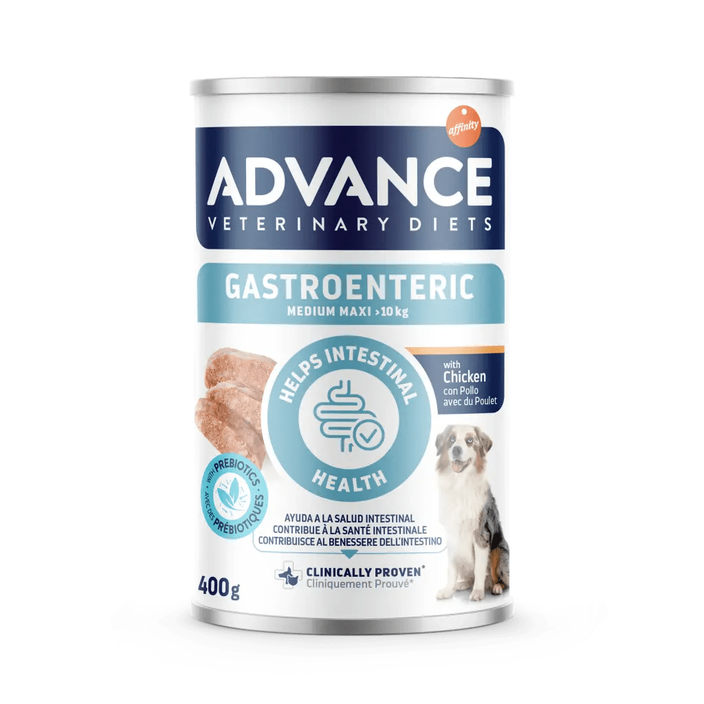 Immagine di un pacco di Advance GASTROENTERIC MEDIUM-MAXI di AgriAppia, prodotto per esigenze gastrointestinali di medie e grandi dimensioni.