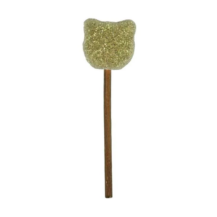 Lollipop al Matatabi e catnip per gatti, gioco divertente con bastoncino e erbe aromatiche, prodotto AGRIAPPIA.