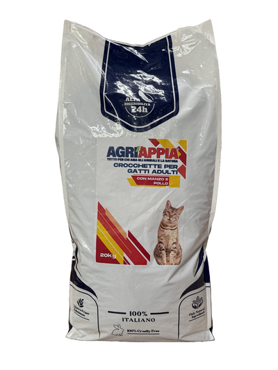 Crocchette Agriappia Gatto manzo 20kg