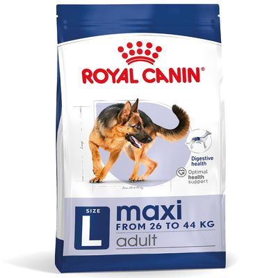 Cibo per cani Maxi Adult Royal Canin di AGRIAPPIA, crocchette grandi per adulti con alimentazione equilibrata.