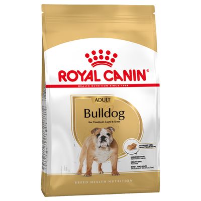 Cibo per cani Bulldog Adult Royal Canin di AGRIAPPIA, confezione maxi con crocchette specifiche per cani adulti.