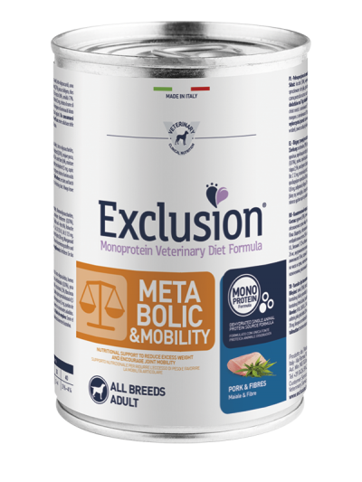 EXCLUSION MONOPROTEIN VET DIET METABOLIC &amp; MOBILITY 400gr 