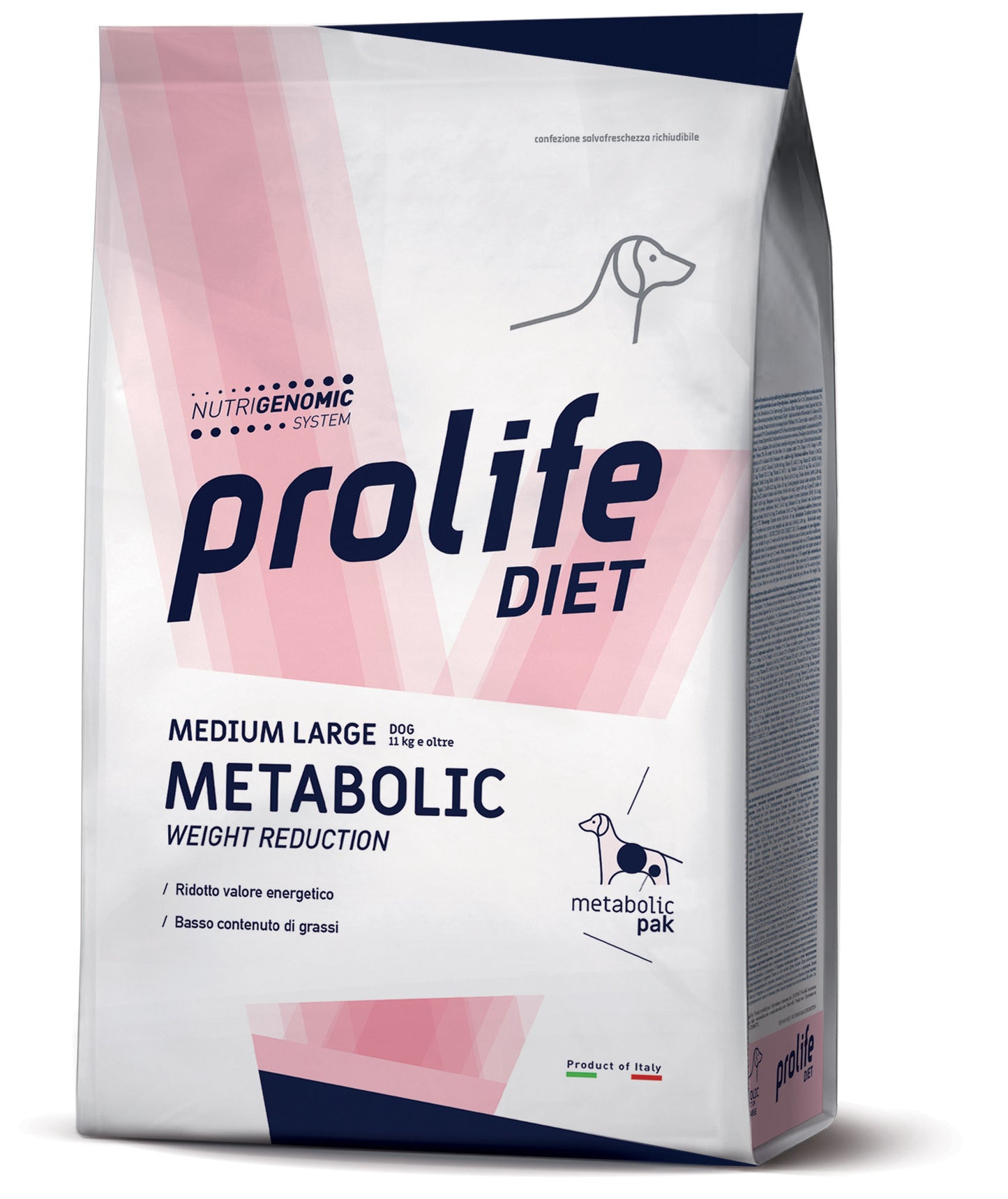 Integratore AGRIAPPIA Metabolic Weight Reduction Medium/Large, confezione con integratore in polvere secca per la perdita di peso