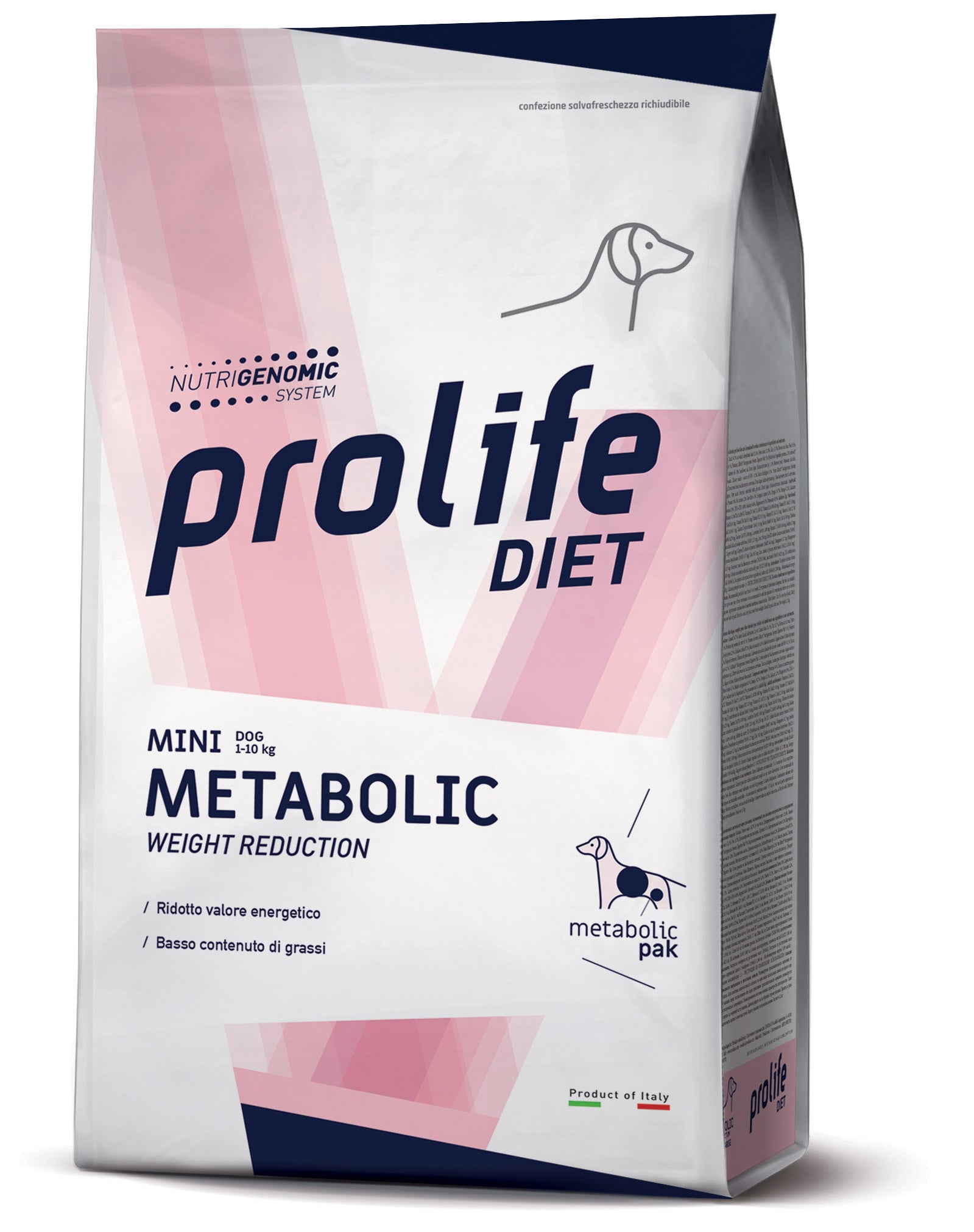 Integratore Metabolic Weight Reduction Mini AGRIAPPIA in confezione con capsule bianche e etichetta blu e verde.