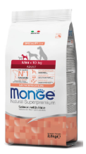 Monge Natural Superpremium Mini Adult Monoprotein Salmone con Riso