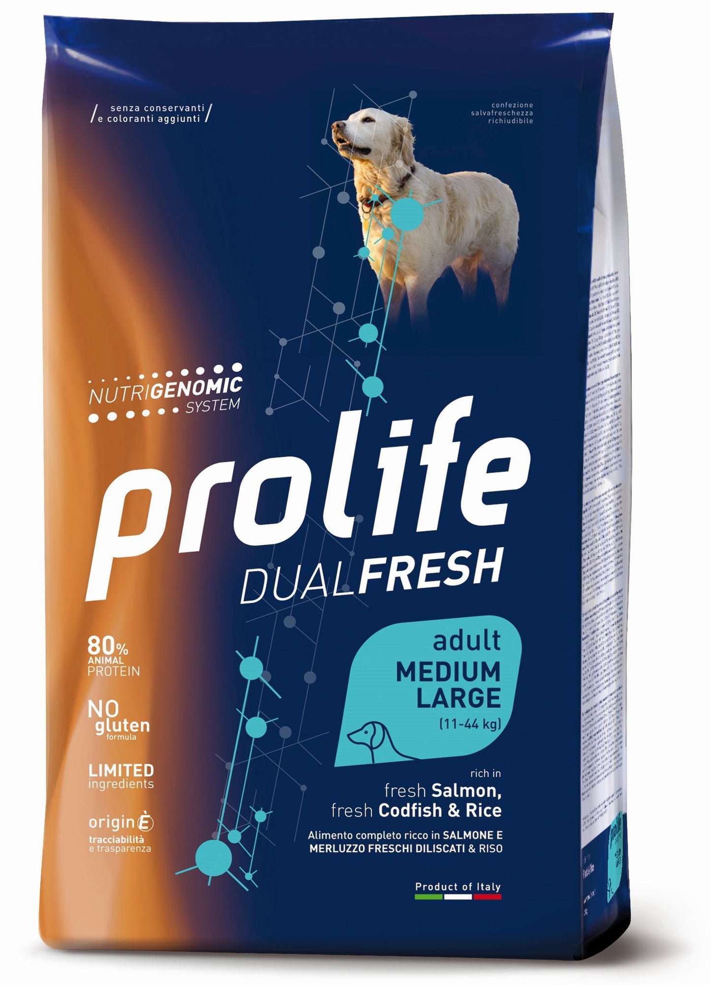 Immagine di un sacco di Prolife DUAL FRESH di AGRIAPPIA, prodotto per la cura e la freschezza del cane.