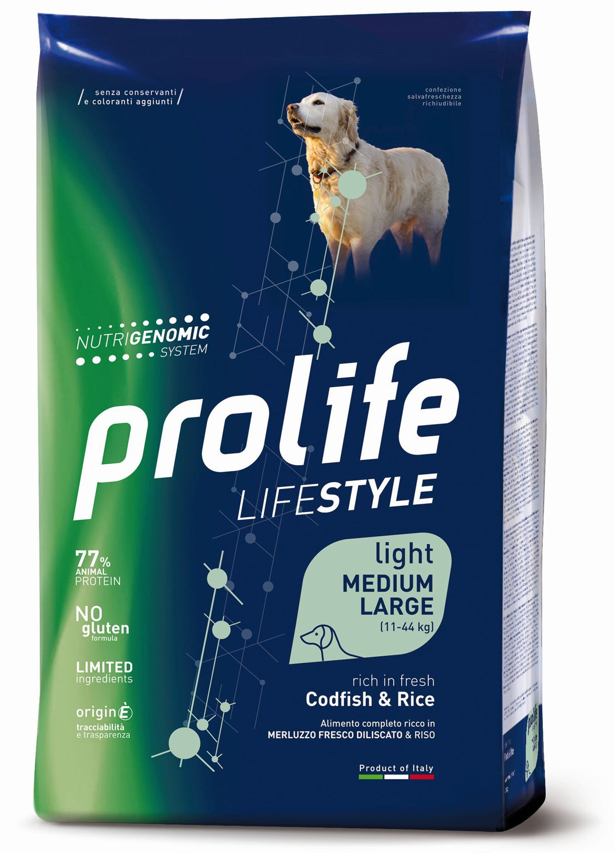 Bastone Prolife LIFESTYLE di AGRIAPPIA, design elegante e resistente, perfetto per uno stile di vita attivo con il cane.
