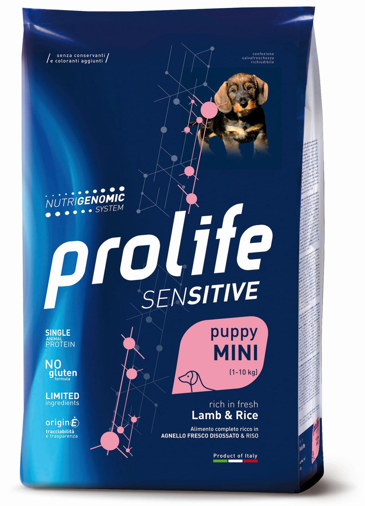 Bastone Prolife SENSITIVE di AGRIAPPIA, progettato per cani sensibili, con impugnatura ergonomica e dettagli in evidenza.
