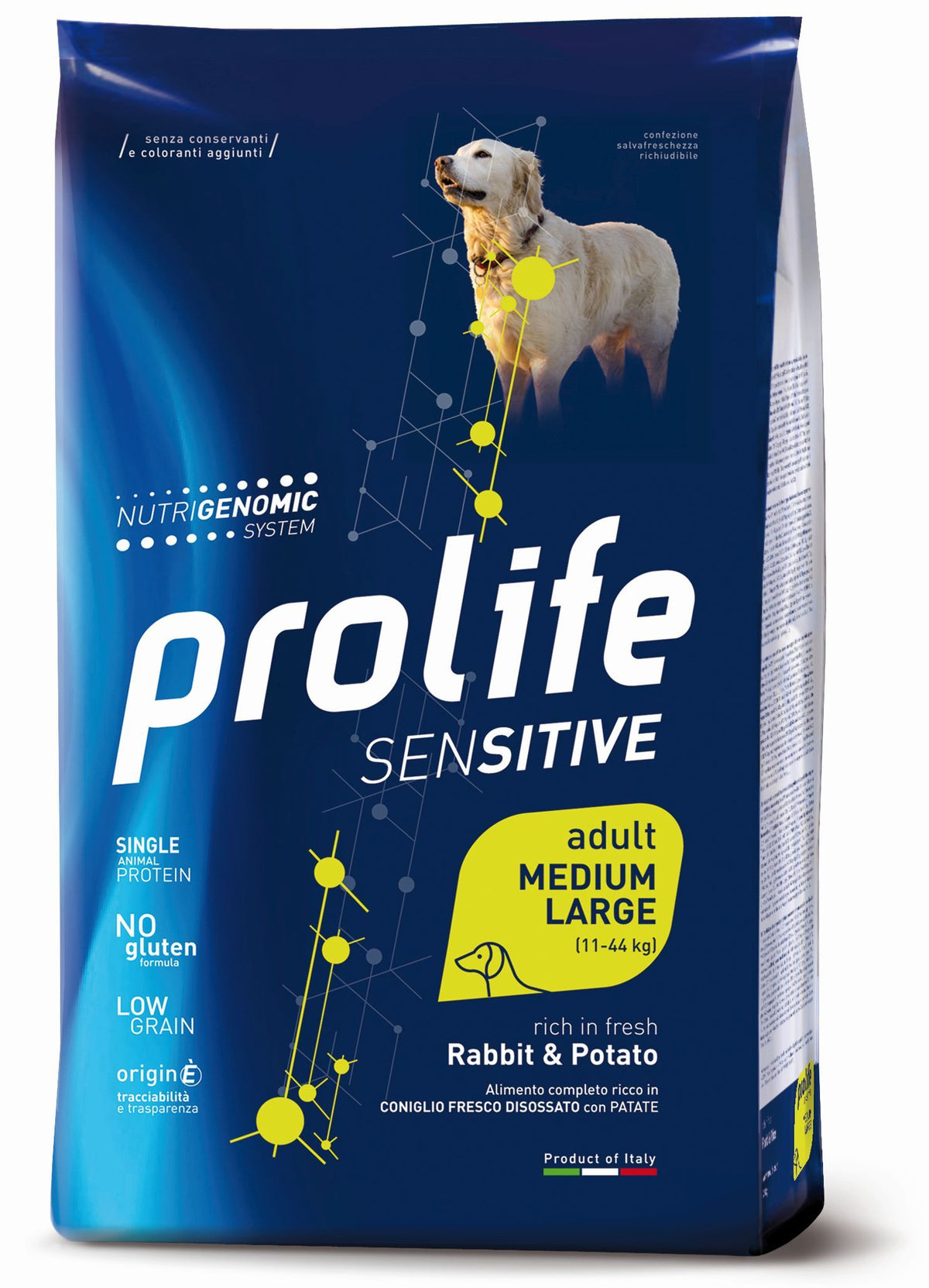 Bastone Prolife SENSITIVE di AGRIAPPIA per cani sensibili, con impugnatura ergonomica e design leggero.