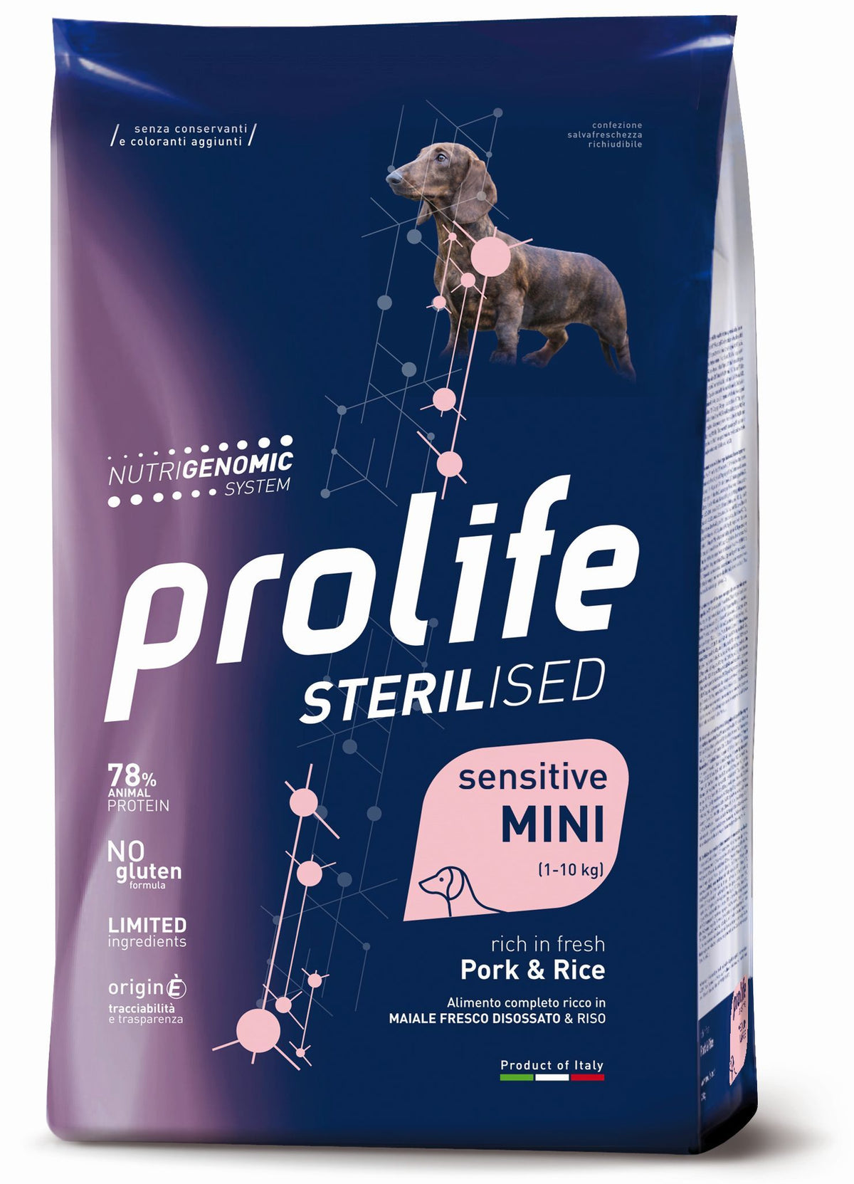 Bastone sterilizzato Prolife AgriaPpia per cani, con impugnatura ergonomica e design robusto, ideale per cani sterilizzati.