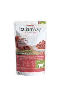 Sacco di cibo per cani Italianway Ricco in manzo con pomodoro e rosmarino, 85g, marca AGRIAPPIA, alimentazione per adulti