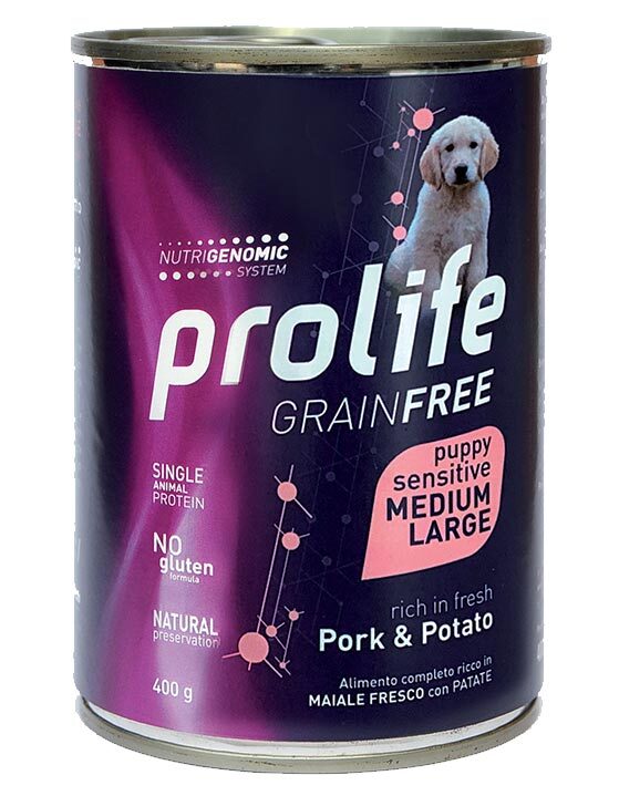 Cane AGRIAPPIA Prolife Grainfree umido con carne di maiale, per cuccioli, in confezione da 9af4d5e8-271b-4ad5-b657-08bff05c49da