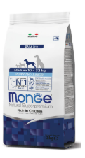 Monge Natural Superpremium Medium Puppy & Junior Ricco in Pollo