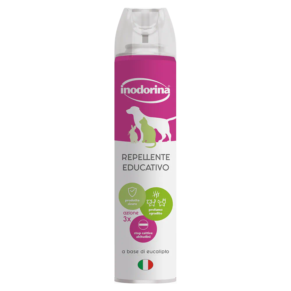 Repellente Educativo AGRIAPPIA da 300ml in bottiglia con spray, design semplice e funzionale, per protezione naturale.