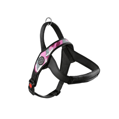 Pettorina Primo Tre ponti AGRIAPPIA rosa, morbida e resistente, ideale per cani di taglia media con design confortevole.