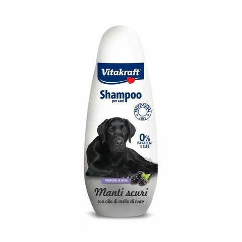 Shampoo per cani con manto scuro